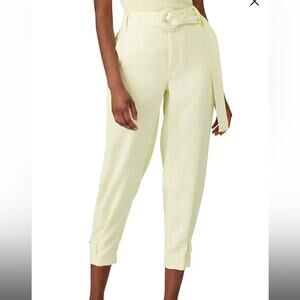 Proenza Schouler Pique Pants pale yellow
